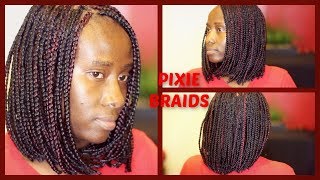 Box Braids Bob With Highlights (No Burning The Ends)