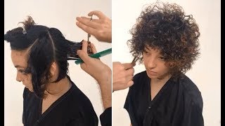 How To Cut A Layered Bob Haircut For Curly