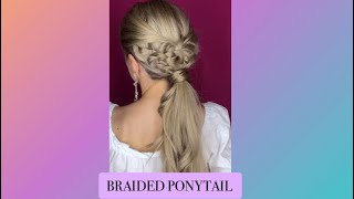 Braided Ponytail #Shorts #Hairstyle #Braids #Ponytail #Braidedponytail