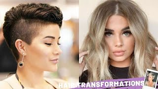 Hair Cutting Transformations Bobs Pixie Haircuts & More