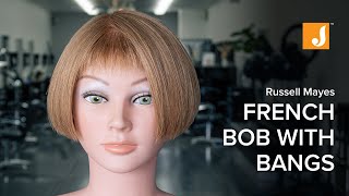 Women'S French Bob Haircut With Bangs - Full Tutorial