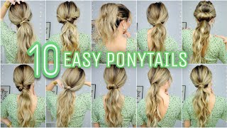10 Beginner Friendly Ponytail Hairstyles  Medium & Long Hairstyles