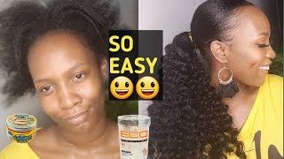 How To Do A Sleek Ponytail With Weave On Short Natural Hair