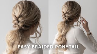 A Quick + Easy Braided Ponytail For Spring!