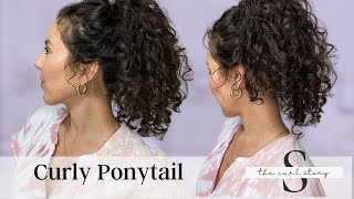 A Chic Curly Ponytail With A Loose & Wispy Look  |   Styling Tutorial