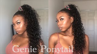 Genie Ponytail | High Ponytail | With Weave Hair | Short Hair