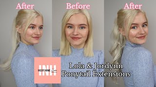 Trying Hair Extensions For The First Time! | Insert Name Here Inh Hair Review | Lola & Jordynn