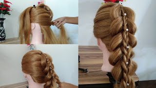 Easy Ponytail Hairstyle For Long Hair || #Stylewithnp
