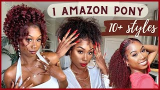 Must Have Amazon Kinky Curly Ponytail! Style Inspo With 10+ Styles