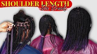 How To : Shoulder Length Bob Box Braids Tutorial / Tips With Nikky