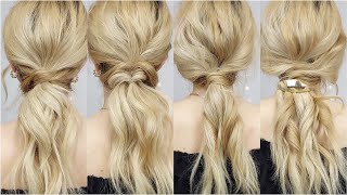 4 Easy Ponytail Hairstyles  Hairstyles For Medium And Long Hair