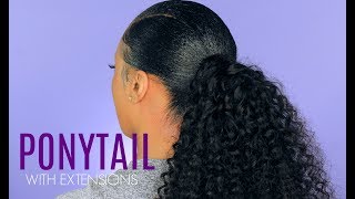 How To: Sleek Ponytail With Weave | Protective Style | Beauty Forever Hair