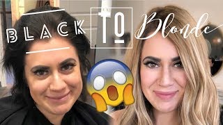 Black To Blonde Using Color Remover!