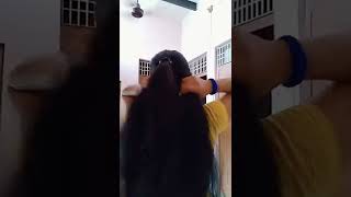 New High Ponytail Hairstyle For School Girls College , Work // Long Ponytail #Viralshorts #Highpony