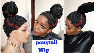 #Shorts How I Style My Ponytail Wigs