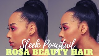 Sleek Ponytail With Weave & Braids | Ponytail Hairstyles | Classymiaa