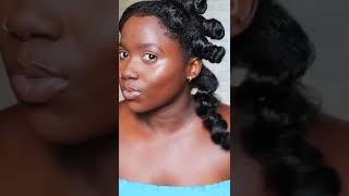 You Have To See Thisbantu Knots On Blow Dried Natural Hair| Natural Hair Hairstyles