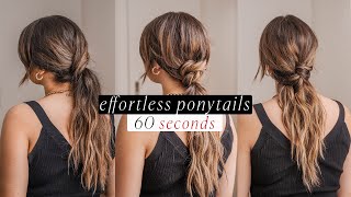 3 Simple Ponytail Hairstyles | Valentina Arjona