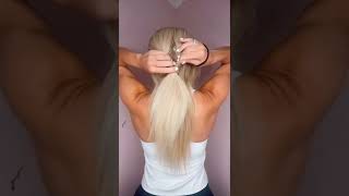 Easy Ponytail Hairstyle For Dirty Hair