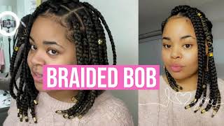 Asymmetrical Bob Box Braids | Diy 90S Inspired | Kimberly B