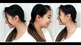 Easy Ponytail Hairstyle For Bad Hair Days