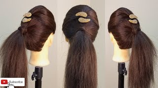 Quick & Easy High Puff Ponytail Hairstyle | Hairstyle For Everyday, School, College, Office Girls