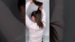 Add Volume To Your Ponytail With This Tip #Hairhack #Ponytail #Hairstyle