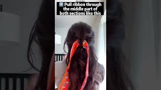 Every Idol Loves This Pretty Ribbon Hairstyle  #Shorts #Kbeauty #Kpop #Tutorial #Koreanhairstyle