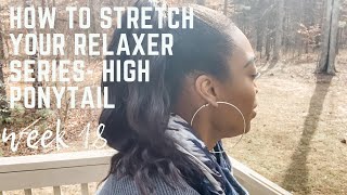 How To: Weave Ponytail W/No Glue | Relaxer Stretching Series Week 18 | Toyajtv