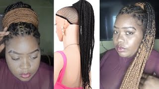 Diy Box Braid Ponytail Wig  South African Youtuber