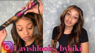 How To Curl Your Weave With A Curling Wand | Beginner Friendly