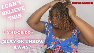Trying The Cheapest Aliexpress Wig || Does It Worth It? || No Frontal No Closure Short Nu Locs Wig
