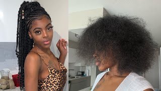 Easy ! Passion Twist Ponytail Protective Style! Crochet!