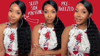 Pre-Plucked 13X4 Lace Frontal+ Side Ponytail| Ft. Wiggins Hair
