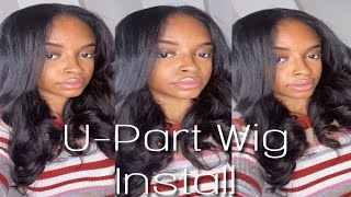  My First U-Part Wig Install + Quick & Easy Ft. Nia Wigs | Ally Adiel