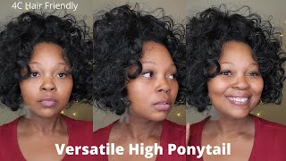 Easy Drawstring Ponytail | Great For 4C Hair| Outre Neesha Body 16" Pony| Under $10| Sheba
