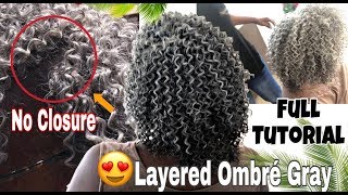 Sew In Weave With Invisible Part No Closure, No Leave Out Using Curly Hair | Start To Finish