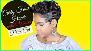 How To Style: Pixie Curly Faux Hawk With Waves | Relaxed Short Hair | Hair Tutorial | Leann Dubois