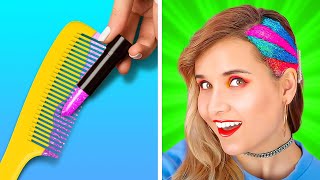 Cool Hair Hacks And Tips || Long Vs Short Hair Problems And Relatable Situations By 123 Go! Genius