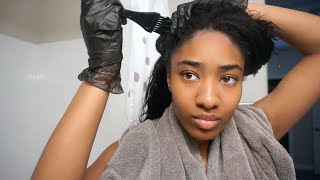 How I Apply A Rinse/Semi-Permanent Color To My Relaxed + Natural Hair