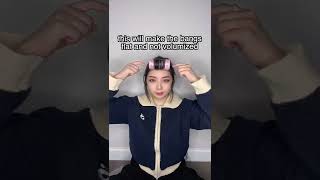 How To Get Korean Style Side Bangs #Shorts
