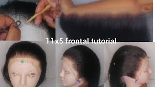 How To Ventilate A Frontal | Step By Step | Detaild Tutorial | Beginner Friendly