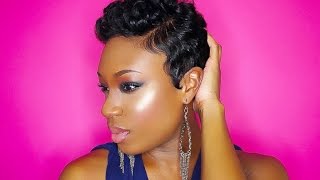 How To: Style Your Pixie Cut Into Curly Faux Hawk With Waves | Lorissa Turner