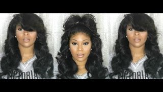 Big Heatless Curls: Flexi Rod Hair Tutorial | Sew In Lace Frontal | Plush Extensions