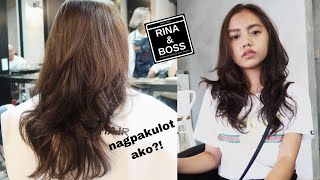 My New Korean Hairstyle Ft. Rina&Boss Hair Salon  | Philippines | Karen Aquino