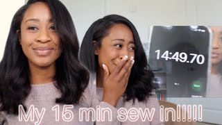 15 Min Sew In!! | Including Styling | Beauty Forever Hair