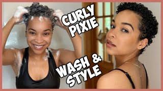 Styling My Curly Pixie | 1 Week Post Big Chop