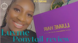 Luvme Ponytail Human Kinky Hair Review #Firstbuy #2021