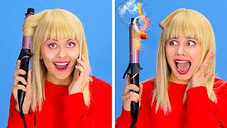 Short Hair And Long Hair Problems || Everyday Hair Problems And Funny Situations By 123 Go!
