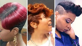 Best Creatively Styled Short Hairstyles  & Haircuts | Short Bangs | Pixie Cuts | Curly | Shaved Side